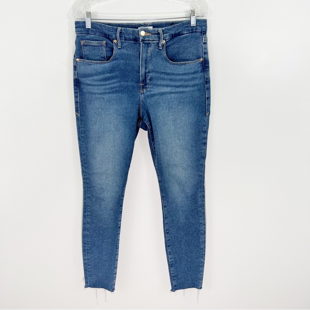 Good American Good Legs Skinny Jeans Blue655 Size 14 / 32 - Picture 2 of 9